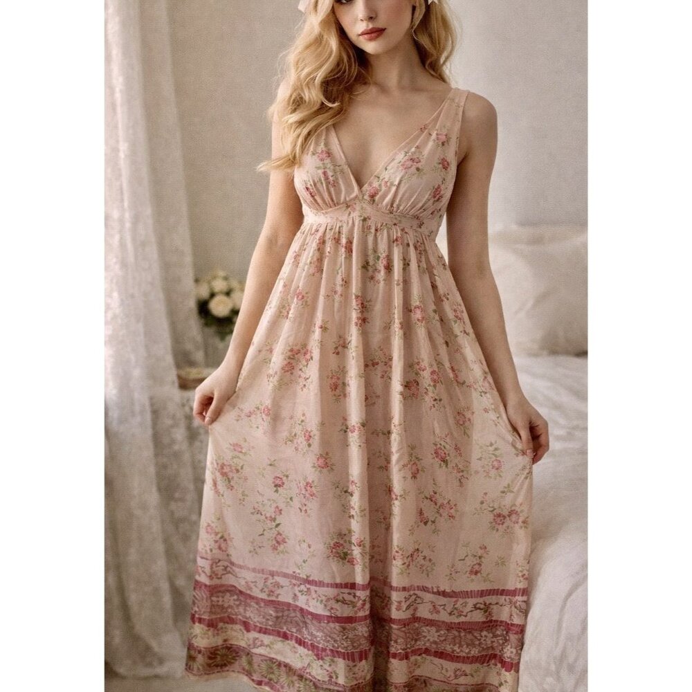 Vintage‎ Gilead Sleep Dress Nightgown Women’s M USA MADE Nylon Romantic Coquette